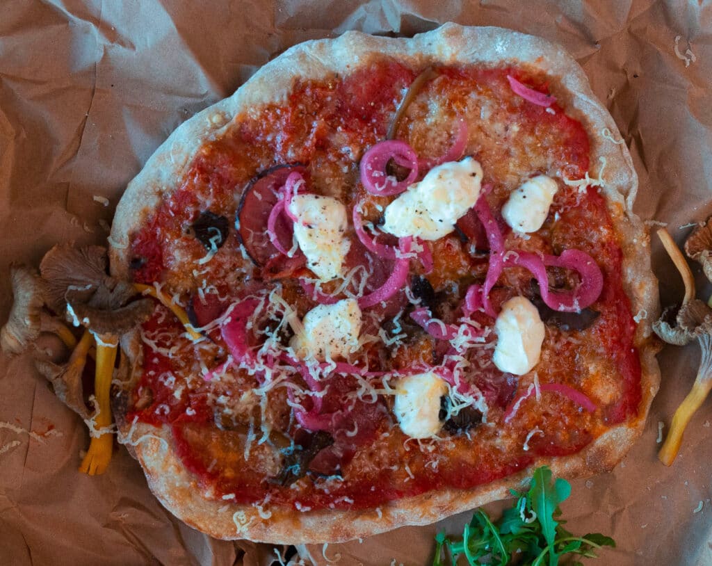 pizza bianco,pizzadeg Västerbottensost®
